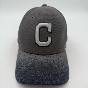 Rare Cleveland Indians Navy & Gray New Era 39Thirty Flex Hat Cap M/L - EXCELLENT